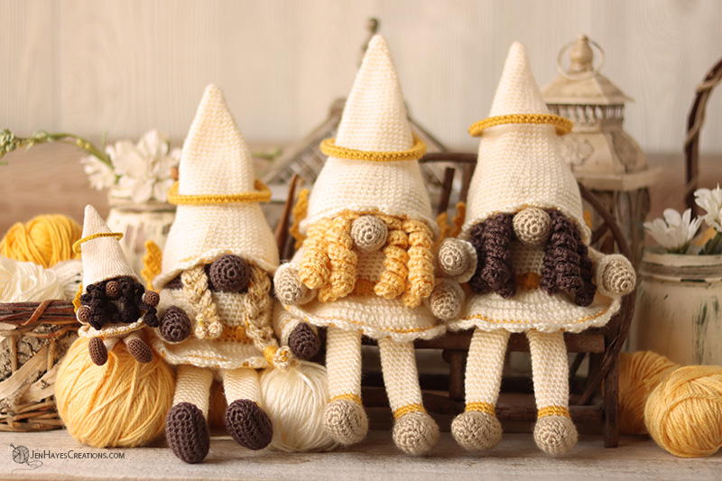 Crochet Angel Gnome | Jen Hayes Creations